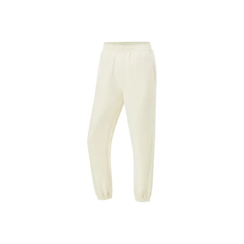 LINING Fitness Series Вязаные Спортивные Штаны Женские Кремовые Желтые