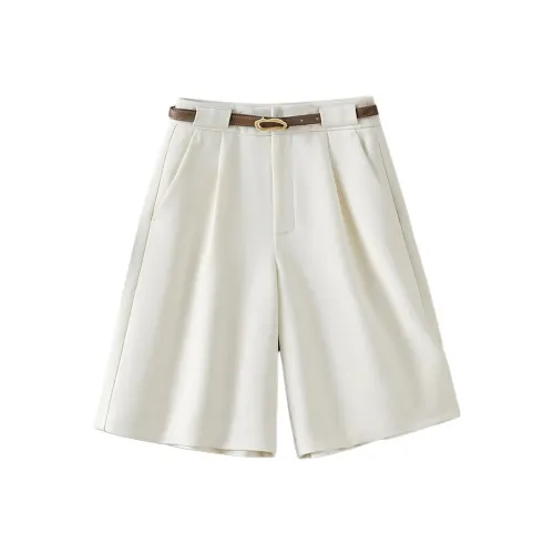 IHIMI Повседневные шорты Женские Экрю