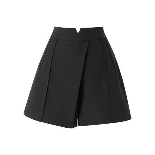 SOON FLOWER Повседневные шорты Женские Черные