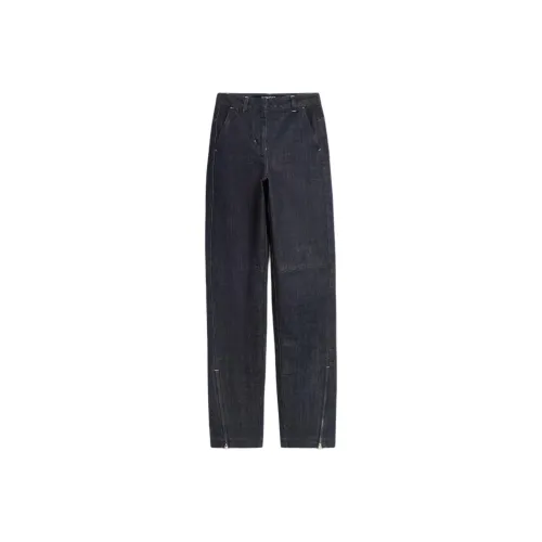 Jacquemus Женские джинсы морского синего цвета