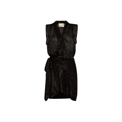 ISABEL MARANT Обсидиановый черный Женские Платья без рукавов