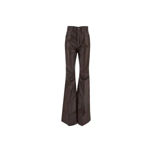 RICK OWENS Женские джинсы цвета темной умбры