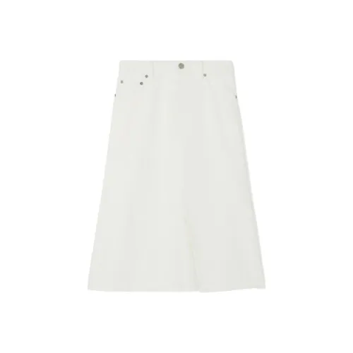 TORY BURCH SS24 Denim Long Юбка Женская Белая
