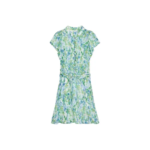 ZARA Короткий рукав Платье Женское Многоцветное