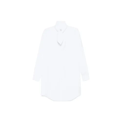 AMIPARIS FW24 Длинное платье с длинными рукавами женское белое