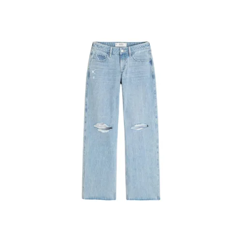 Hollister Джинсы Женские Светло-Синий