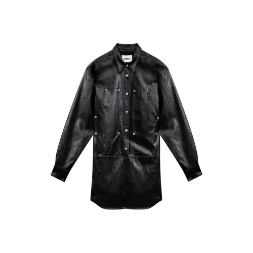 ISABEL MARANT ETOILE SS24 Длинное платье с длинными рукавами женское черное