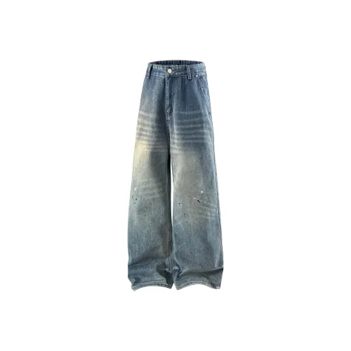 Être Par Lee Джинсы Унисекс Деним Синий