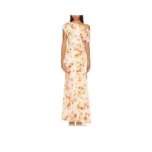 A.L.C. Короткое платье с короткими рукавами женское многоцветное