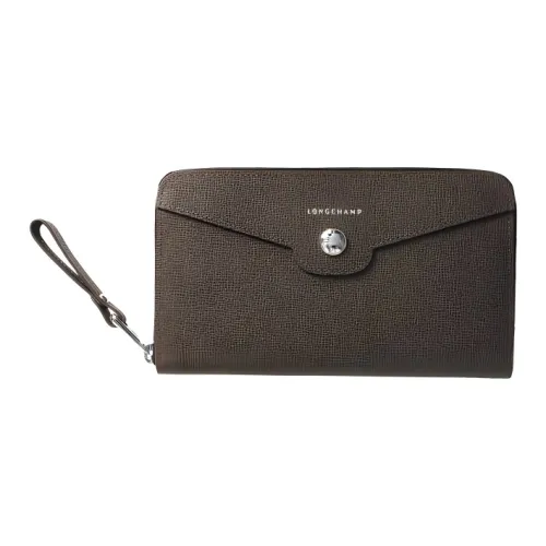 LONGCHAMP Телячья кожа Кошелек Унисекс Ласточкин хвост Серый