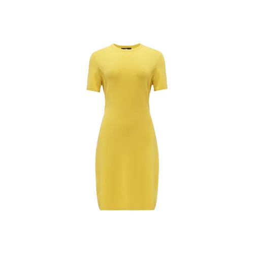 LI NING 1990 Commuter Series Короткий рукав Платье Женское Кремовый Желтый