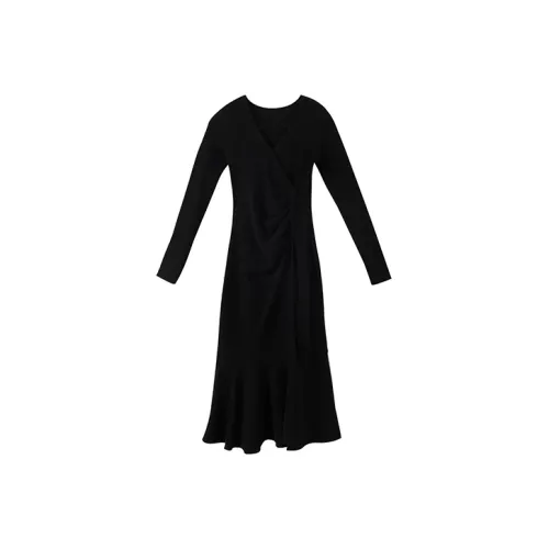 YUMOMO STAR Женские Длинные Платья с Рукавами