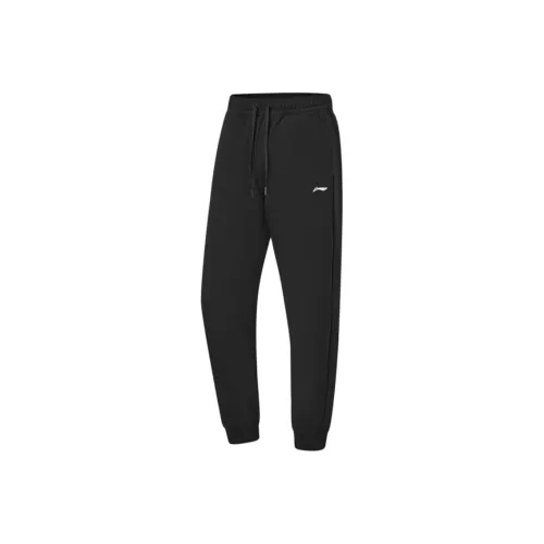 LINING Fitness Series Вязаные Спортивные Штаны Женские Черные