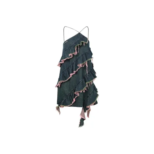 JAC FLEURANT Юбка-платье Женское Синие Розовые