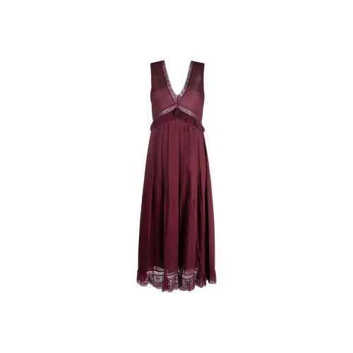 See By Chloe Без рукавов Платье Женское Темно-розовое