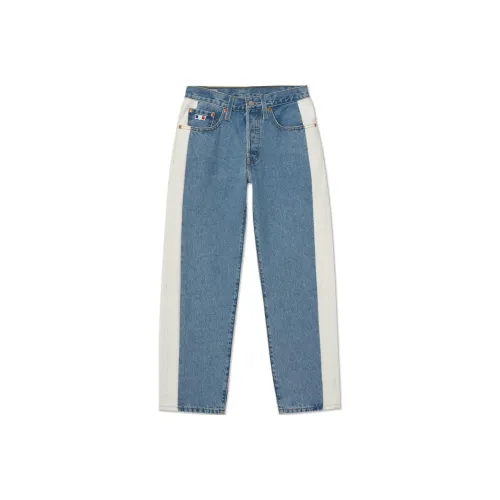 Levi's Джинсы Женские Синие Белые Многоцветные