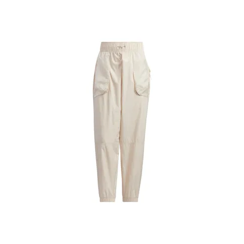 Adidas Экрю Женские Спортивные Брюки