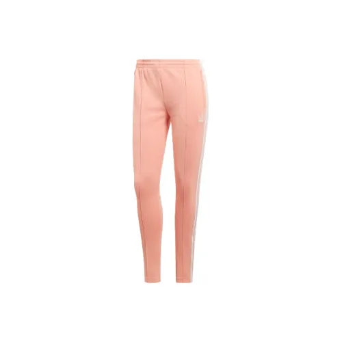 Adidas Originals SST Вязаные Спортивные Штаны Женские Серые Розовые