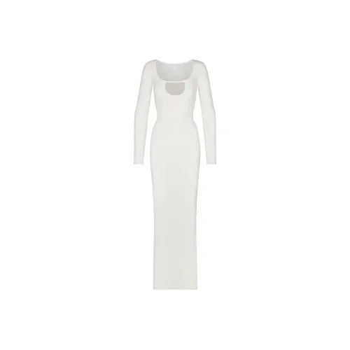 SKIMS Длинное платье с длинными рукавами женское