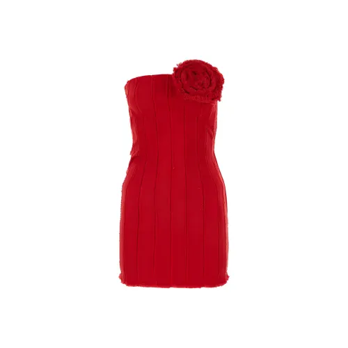 Blumarine Без рукавов Платье Женское Красное