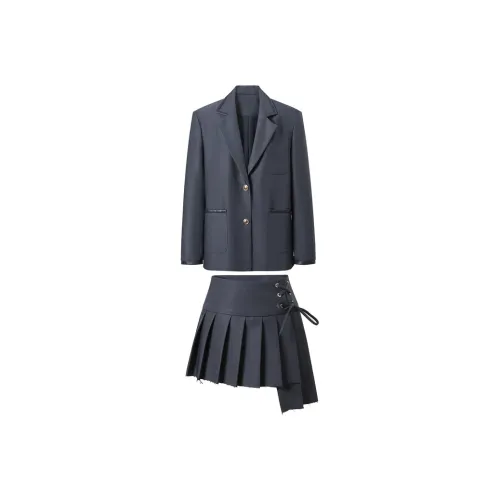 CANTALOVE Бизнес-костюм женский синий серый