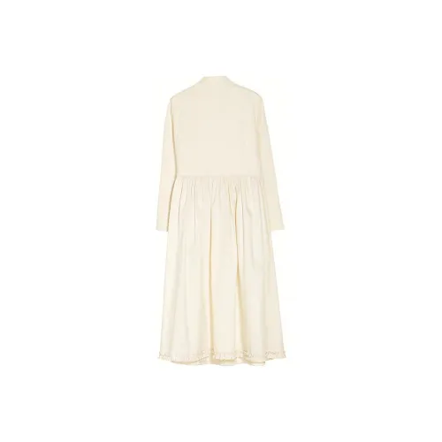 PURE TEA Женские Длинные Платья с Рукавами