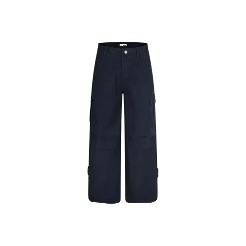 WAYHWEI Карго Брюки Женские Темно-Синие