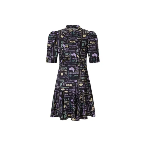 KARL LAGERFELD Короткое платье с короткими рукавами женское