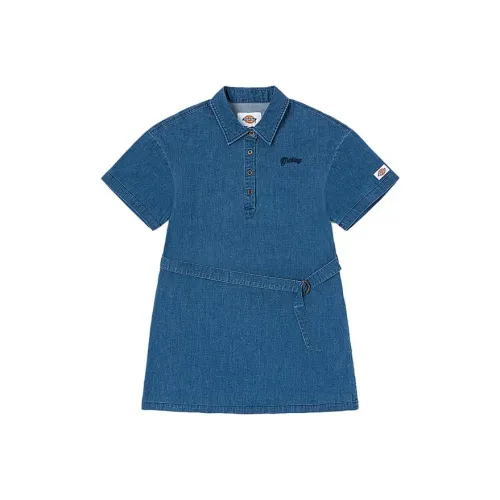 Dickies Короткий рукав Платье Женское Синий