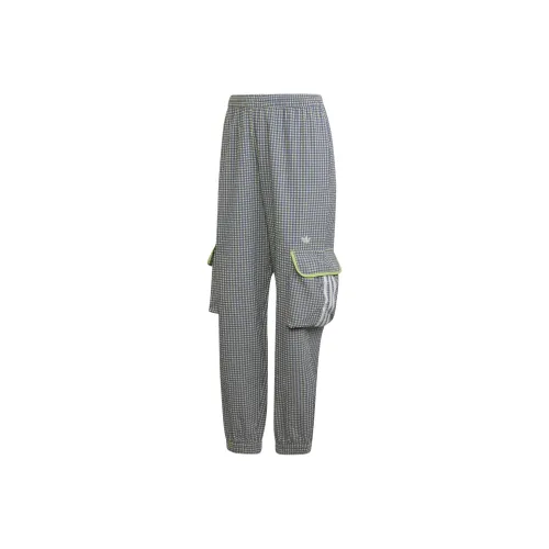 Adidas Originals GINGHAMTP Карго Брюки Женские Серый Белый
