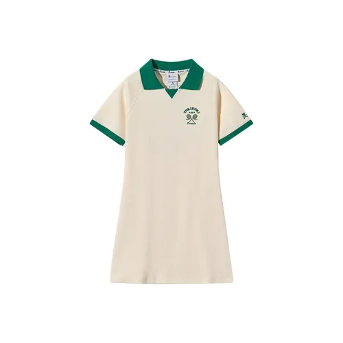 Tokidoki Короткий рукав Платье Женское Экрю