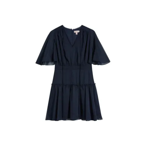 Ted Baker Темно-синий Женские Короткие Платья с Рукавами