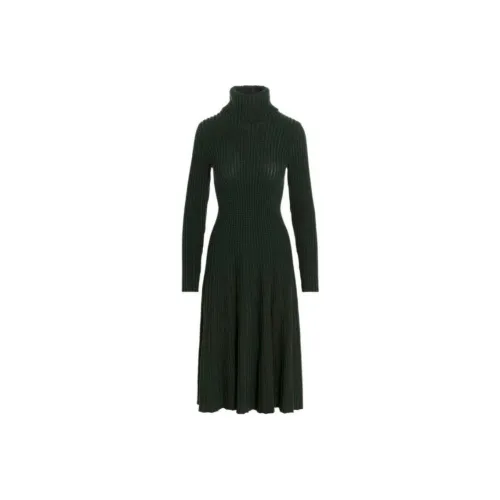 Antonino Valenti Длинное платье с длинными рукавами женское зеленое