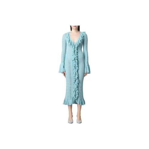 Blumarine Blue Женские Длинные Платья с Рукавами