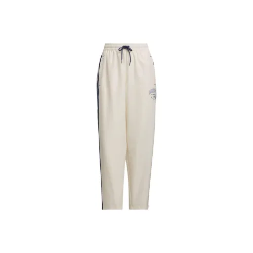 Adidas Originals Логотип TWIST TRACK TRACKSUIT Низ Вязаные Тренировочные Штаны Женские Чудесный Белый