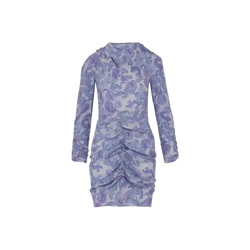 ISABEL MARANT Blue Женские Длинные Платья с Рукавами