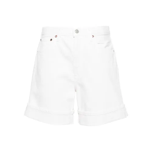 AGOLDE Повседневные шорты Женские Белые