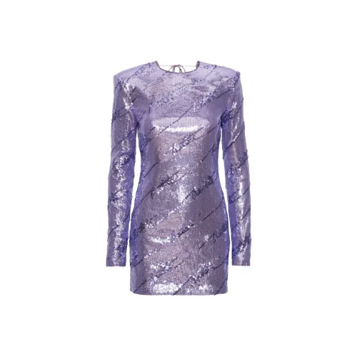 Rotate Фиолетовый Женские Длинные Платья с Рукавами