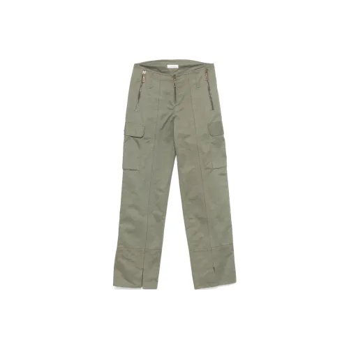 Paco Rabanne FW24 Карго Брюки Женские Хаки Зеленый