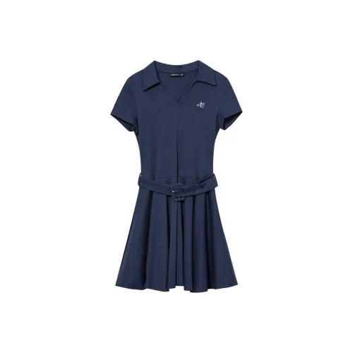 WESTLINK Короткое платье с короткими рукавами женское королевский синий
