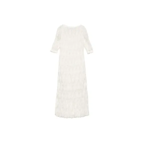 DOEN RAQUELLA Платье Короткое с Короткими Рукавами Женское Белое