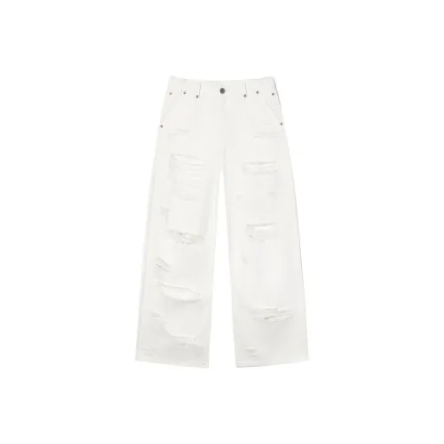 I'M ONE Белые Женские Джинсы