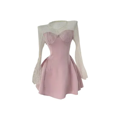 Icicofficial Длинное платье с длинными рукавами женское цвет на изображении