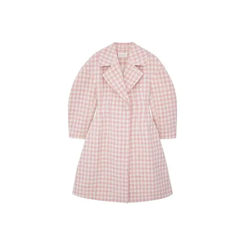 SHUSHUTONG Длинное платье с длинным рукавом женское розовое