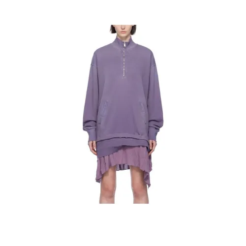 DIESEL FW23 Длинное Платье с Длинными Рукавами Женское Сиреневый