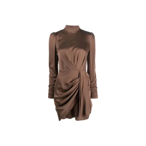 Zimmermann Коричневый Женские Длинные Платья с Рукавами