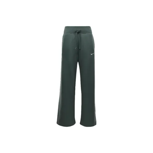 Nike Sportswear Phoenix FleeceSwoosh Вязаные Тренировочные Штаны Женские Винтаж Зеленый