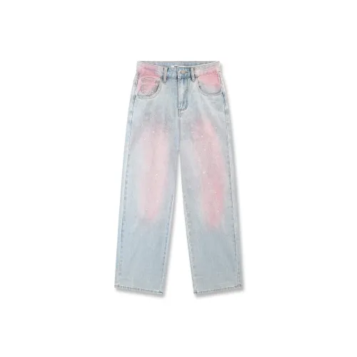 SAKUN Женские джинсы румяного розового цвета