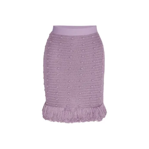 Bottega Veneta SS21 Повседневные короткие юбки Женские Лаванда