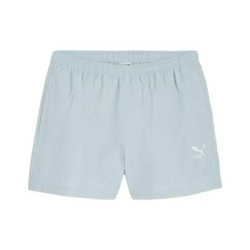 PUMA Повседневные шорты женские светло-синие